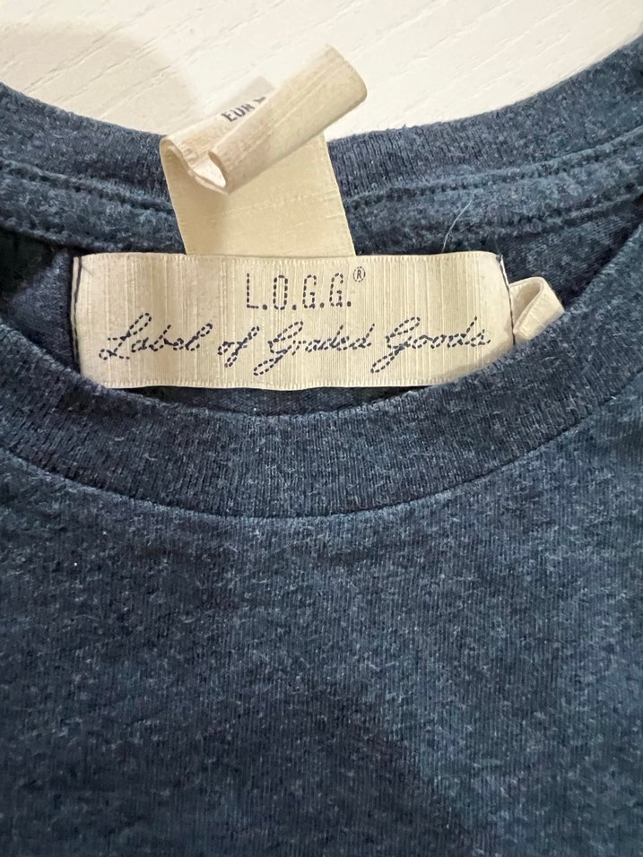 Mavi Baskılı Erkek Denim Tişört - Görsel 2