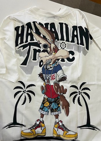 Baskılı Beyaz erkek Tişört - Görsel 2