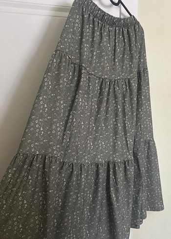 Gri Bohem Salaş Uzun Etek - Görsel 3