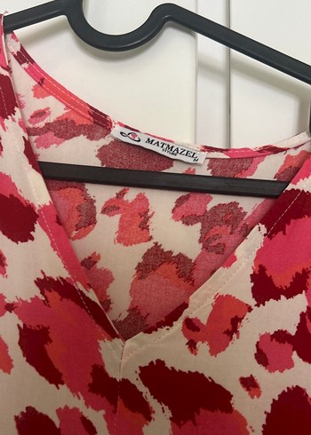 Pembe Piliseli Bohem Uzun Hamile Elbisesi - Görsel 2