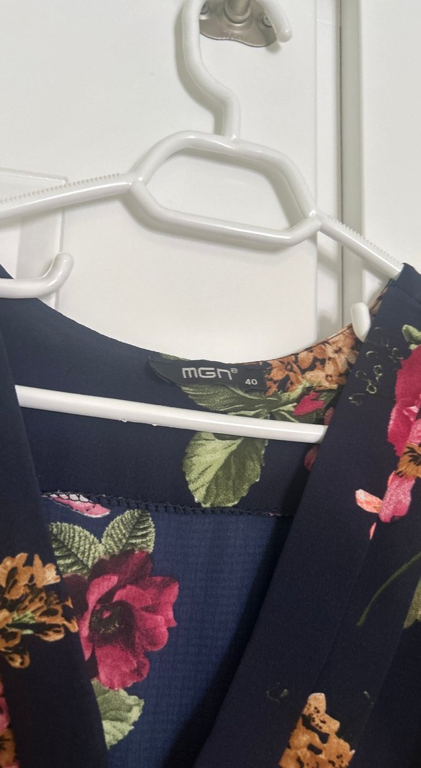 Çiçek Desenli Uzun Kollu Emzirme Sabahlığı - Görsel 2