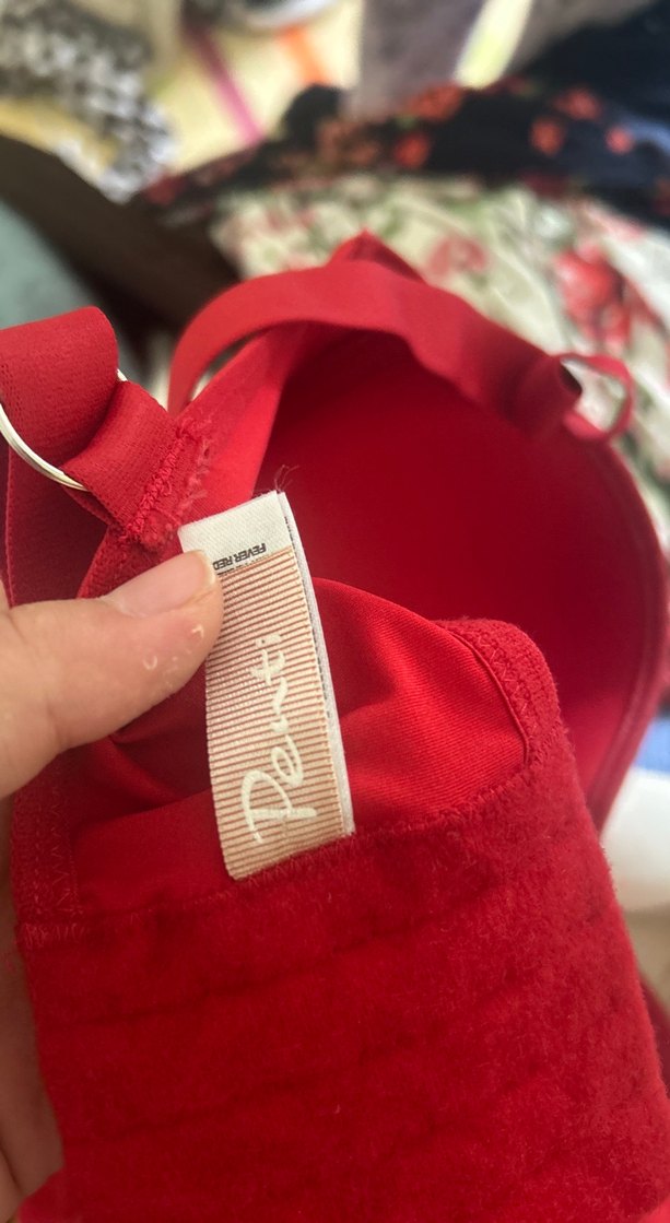 Kırmızı Deri Straplez Bustiyer - Görsel 3