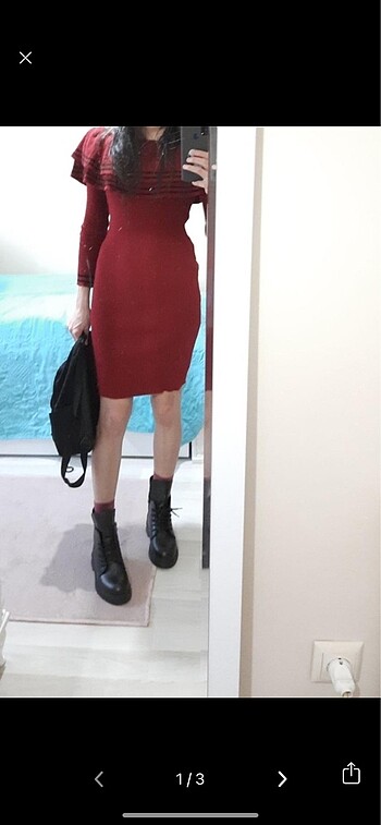 Triko elbise - Görsel 3