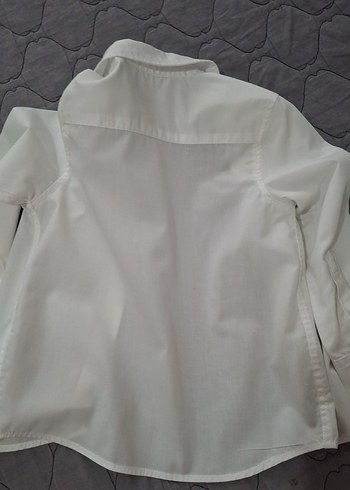 Beyaz Düğmeli Erkek Gömlek - Görsel 3