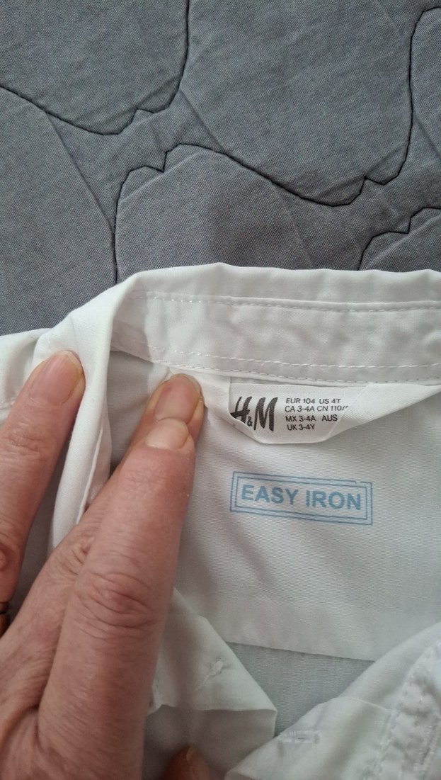 Beyaz Düğmeli Erkek Gömlek - Görsel 2