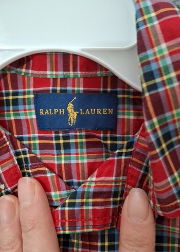 Erkek Çocuk Kırmızı Uzun Kollu Kareli Gömlek - Görsel 4