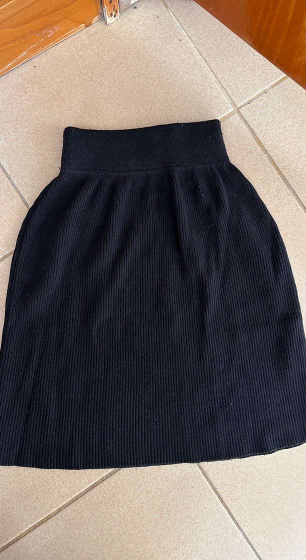 Siyah Boğazlı Triko Kadın Kazak takım - Görsel 2