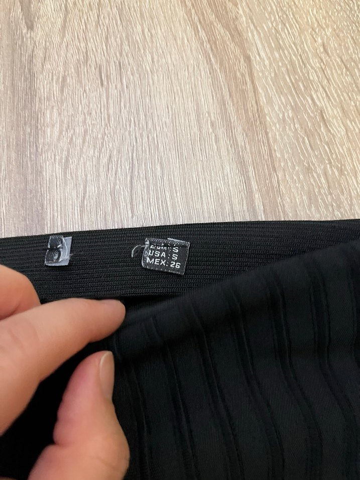 Kadın Siyah Piliseli Midi Kalem Etek - Görsel 4