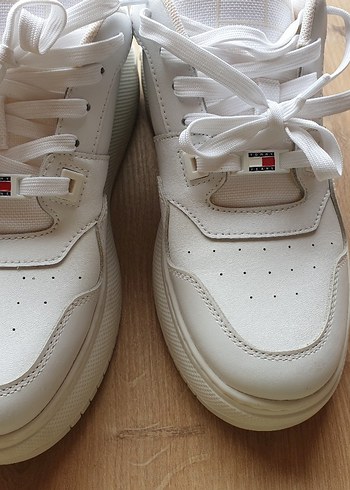 Tommy Hilfiger Beyaz Platform Spor Ayakkabı - Görsel 7