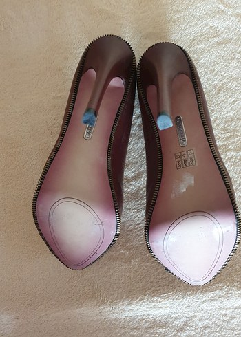 BOUTIQUE 9 Kahverengi Deri Platform Topuklu Stiletto - Görsel 12