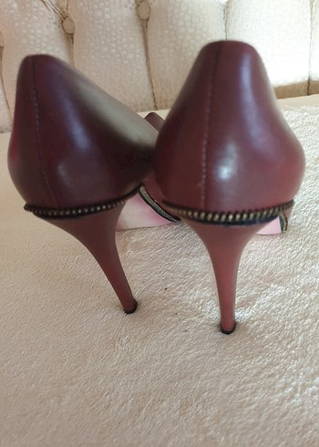 BOUTIQUE 9 Kahverengi Deri Platform Topuklu Stiletto - Görsel 8