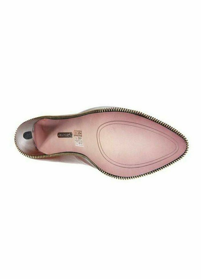 BOUTIQUE 9 Kahverengi Deri Platform Topuklu Stiletto - Görsel 5