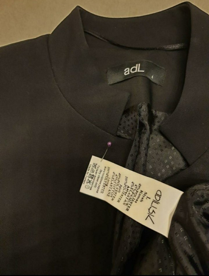 Adil Işık siyah ceket yeni/L - Görsel 5
