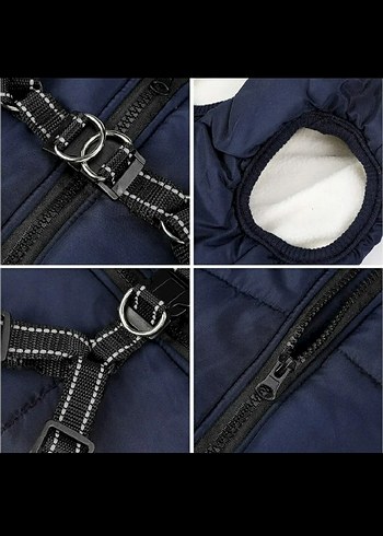 Lacivert köpek yeleği sabit tasmalı Avrupadan - Görsel 3