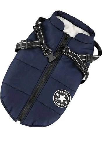 Lacivert köpek yeleği sabit tasmalı Avrupadan - Görsel 4