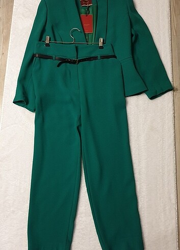 Jus de Pommes yeşil ceket pantolon takım yeni/40 - Görsel 6