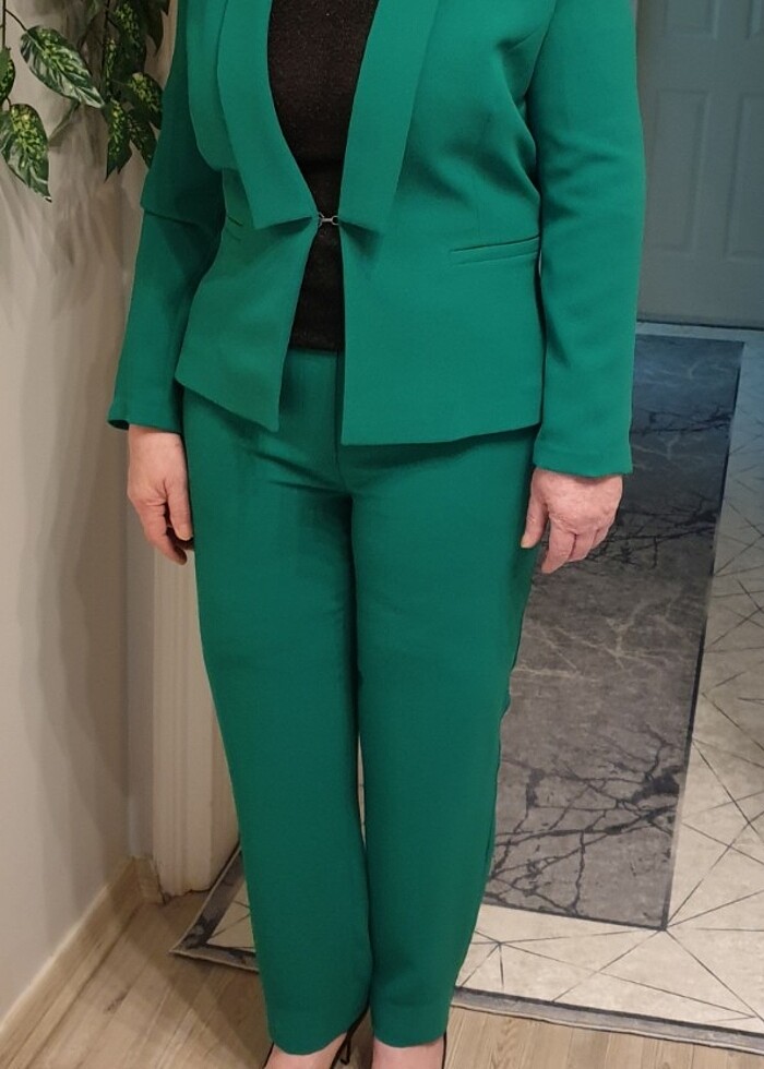 Jus de Pommes yeşil ceket pantolon takım yeni/40 - Görsel 2