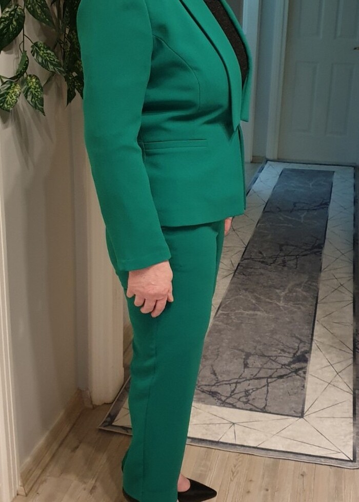 Jus de Pommes yeşil ceket pantolon takım yeni/40 - Görsel 3