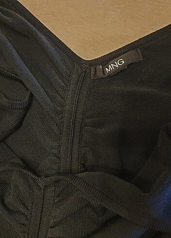 Mango siyah askılı bluz yeni M - Görsel 5