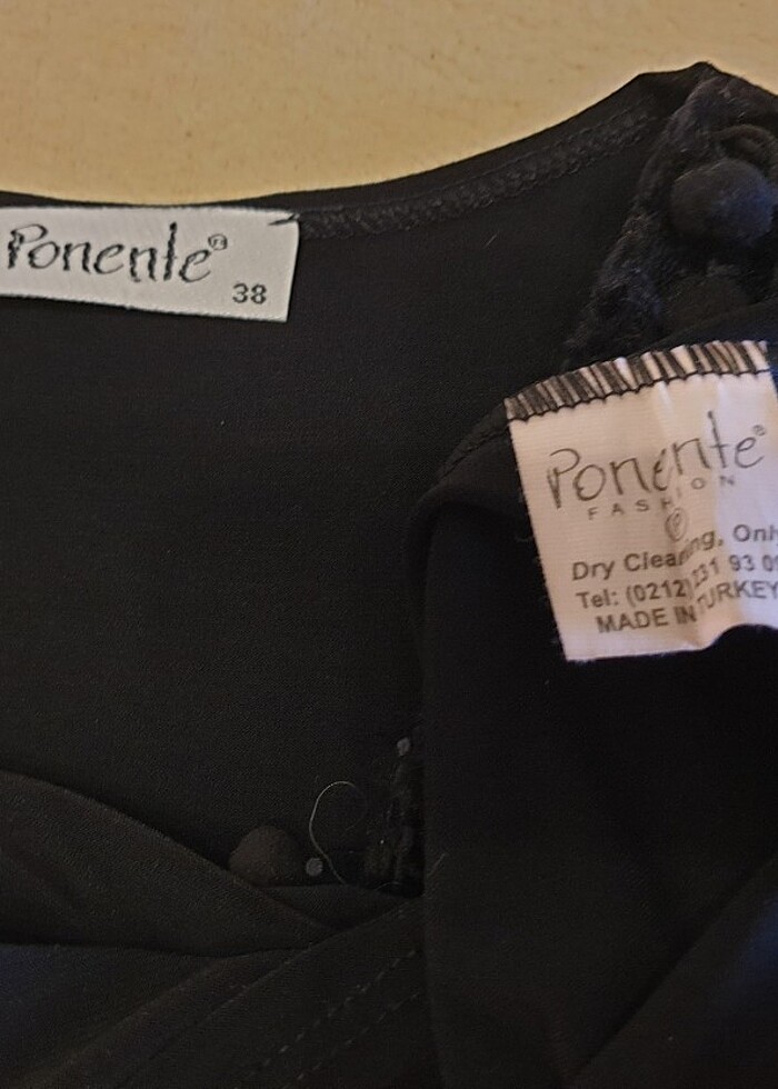 Ponente siyah bluz yeni M - Görsel 5