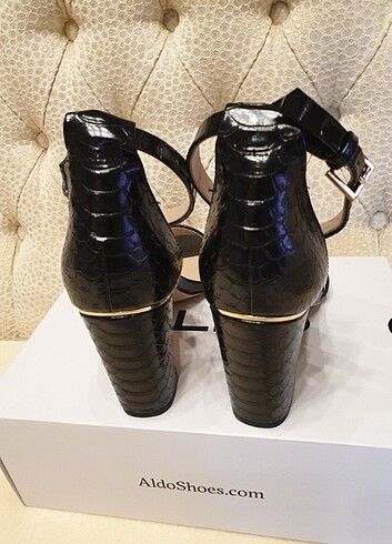 Aldo siyah kalın topuklu ayakkabı yeni 38/5 - Görsel 7
