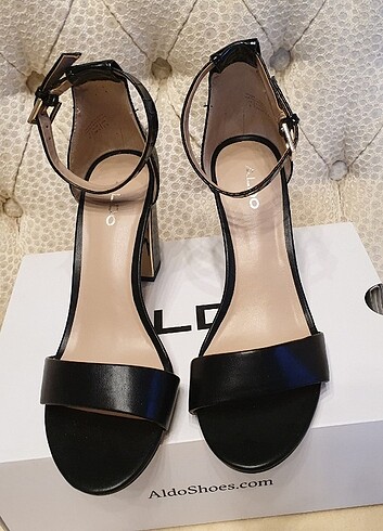 Aldo siyah kalın topuklu ayakkabı yeni 38/5 - Görsel 6