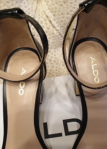 Aldo siyah kalın topuklu ayakkabı yeni 38/5 - Görsel 9