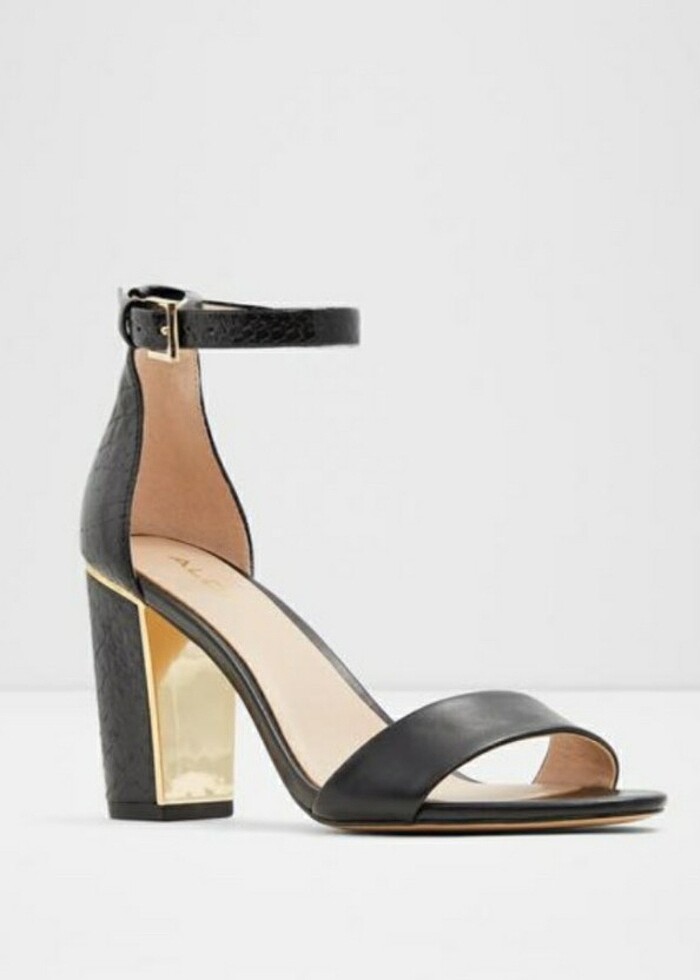 Aldo siyah kalın topuklu ayakkabı yeni 38/5 - Görsel 3