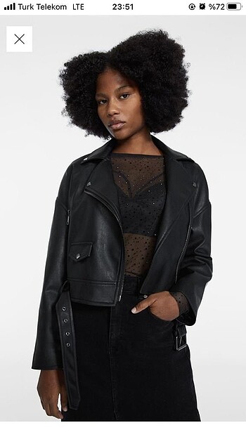 Stradivarius kadın dericeket yeni etiketli