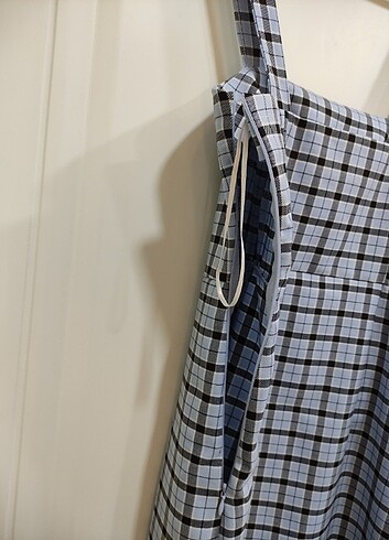 Ekoseli teenage elbise - Görsel 3