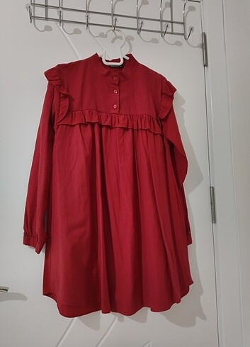 Bordo gömlek tunik