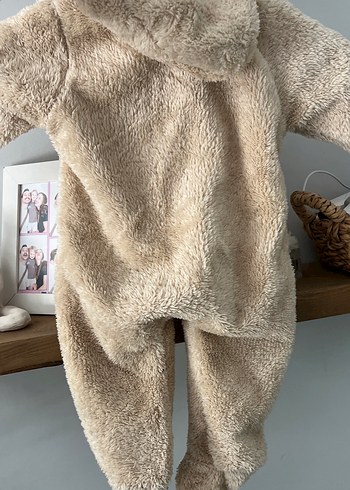 Kürklü Bej Bebek Tulum - Görsel 4