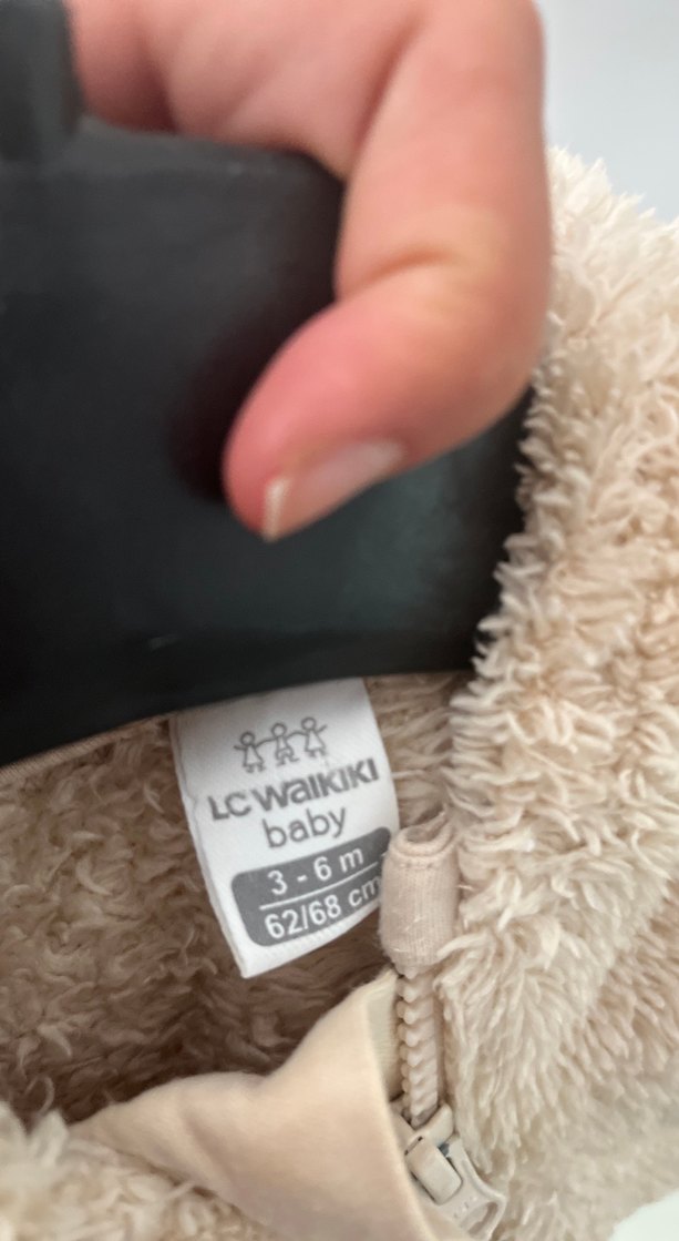 Kürklü Bej Bebek Tulum - Görsel 5