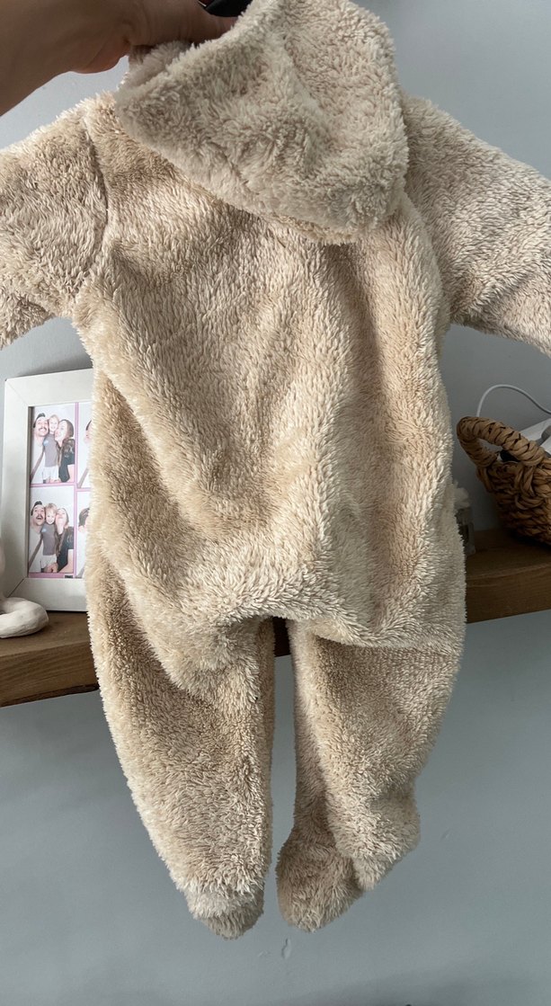 Kürklü Bej Bebek Tulum - Görsel 4