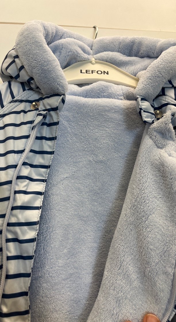 Gri Bebek Fermuarlı Tulum - Görsel 2