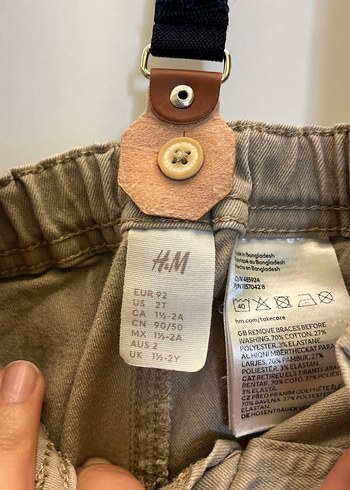 18-24 Ay Beden Bej Erkek Çocuk Denim Pantolon