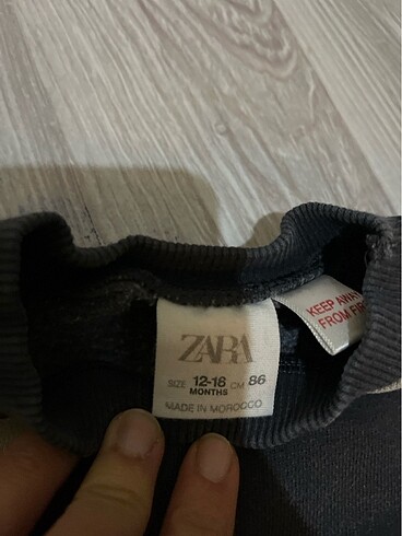 12-18 Ay Beden gri Renk Zara sweat