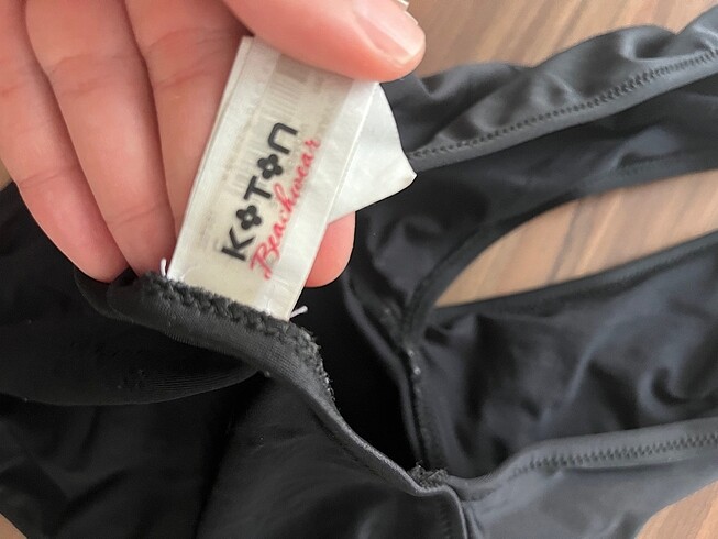 36 Beden siyah Renk Koton mayo