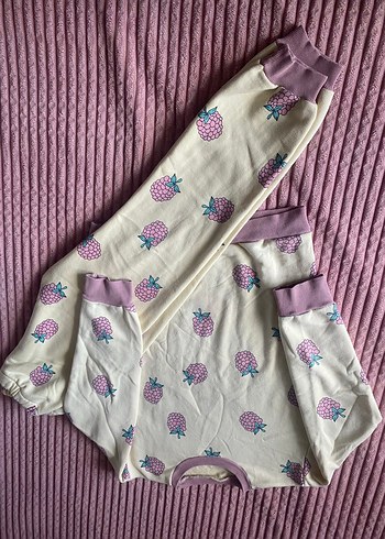 Kız Çocuk Pembe Baskılı Uzun Kollu Pijama - Görsel 2