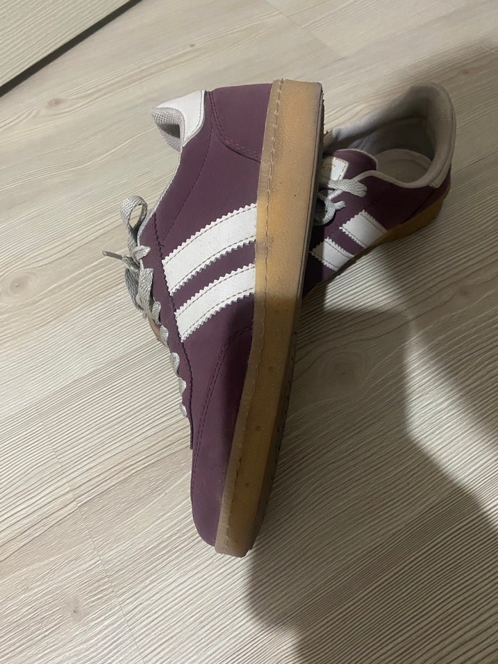 Bordo Süet Kadın Spor Ayakkabı - Görsel 3