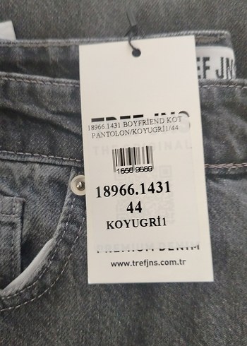 44 Beden Jean pantolon lacivert ve koyu gri