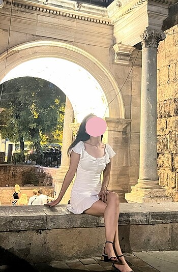 xs Beden zara beyaz mini elbise
