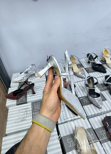 Zara topuklu abiye ayakkabı 9 cm