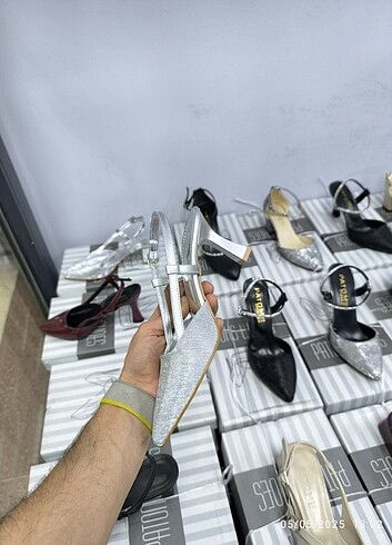 Zara topuklu abiye ayakkabı 9 cm