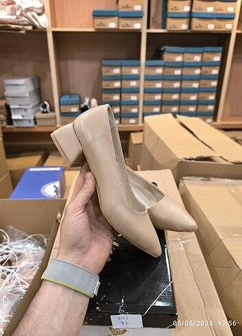 Zara Kalın Topuklu Stiletto Ayakkabı topuk 4 Cm