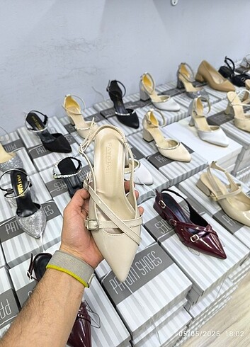 Zara Kalın Topuklu Stiletto Ayakkabı topuk 4 Cm