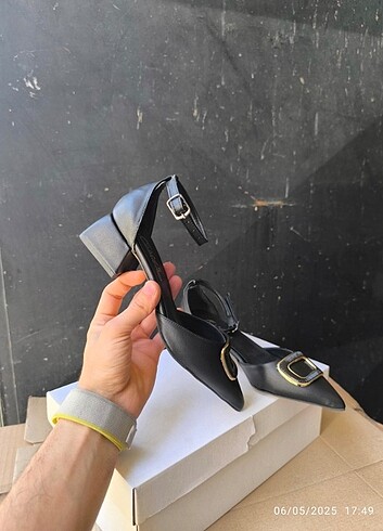 Zara topuklu abiye ayakkabı 4.5 cm