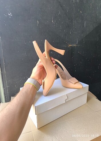 Zara topuklu abiye ayakkabı 9 cm