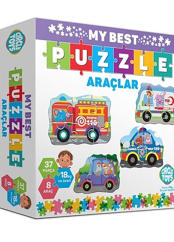 Circle Toys My Best Puzzle Araçlar 