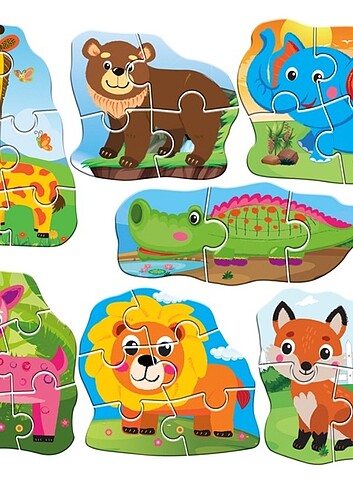  Beden Renk Circle Toys My Best Puzzle Hayvanlar